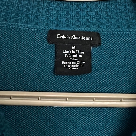 Calvin Klein Medium long sleeve blue/teal tunic - Picture 3 of 6